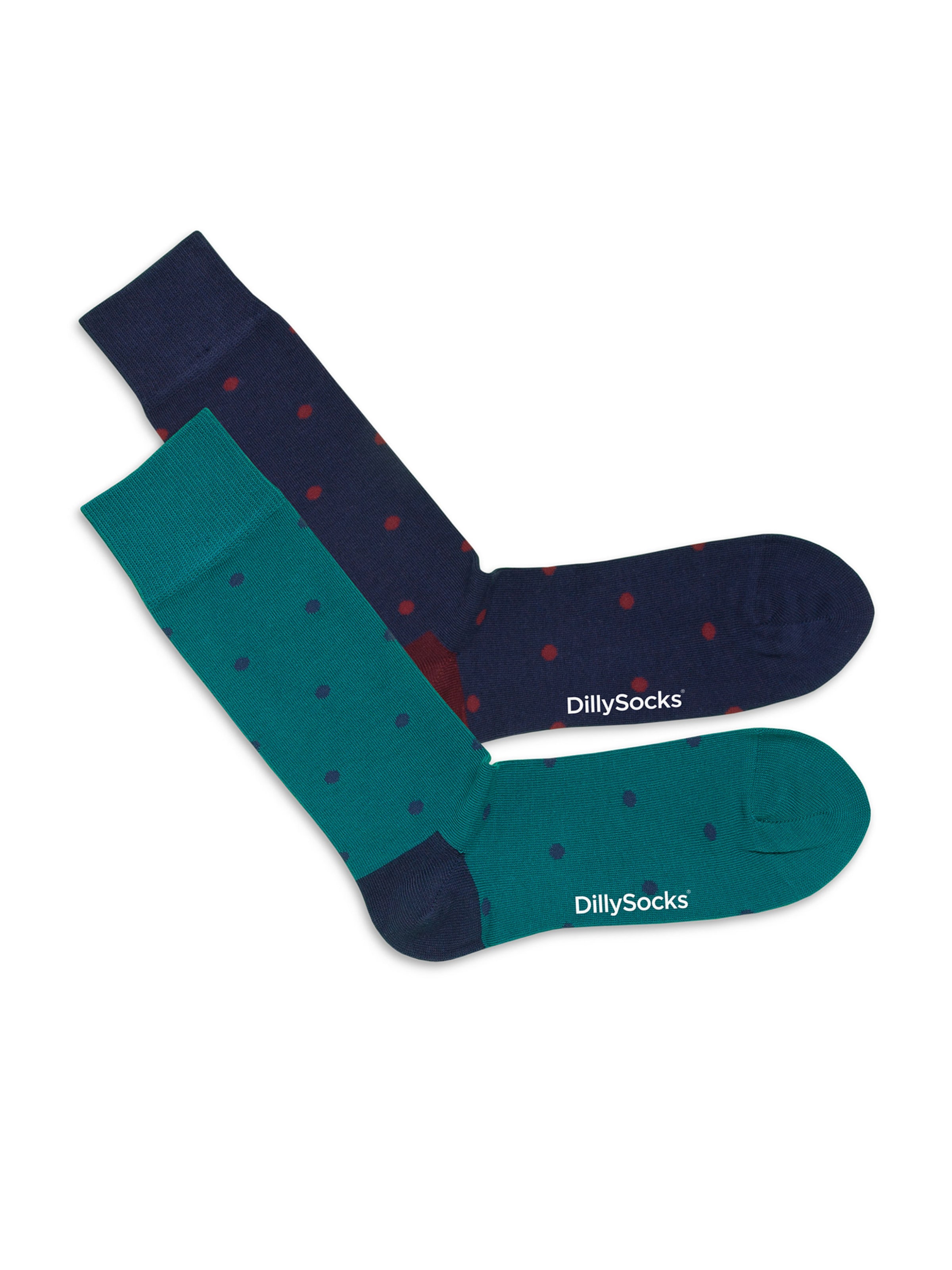 DillySocks Socken 'Sparse Dots' in Mischfarben: Vorderseite