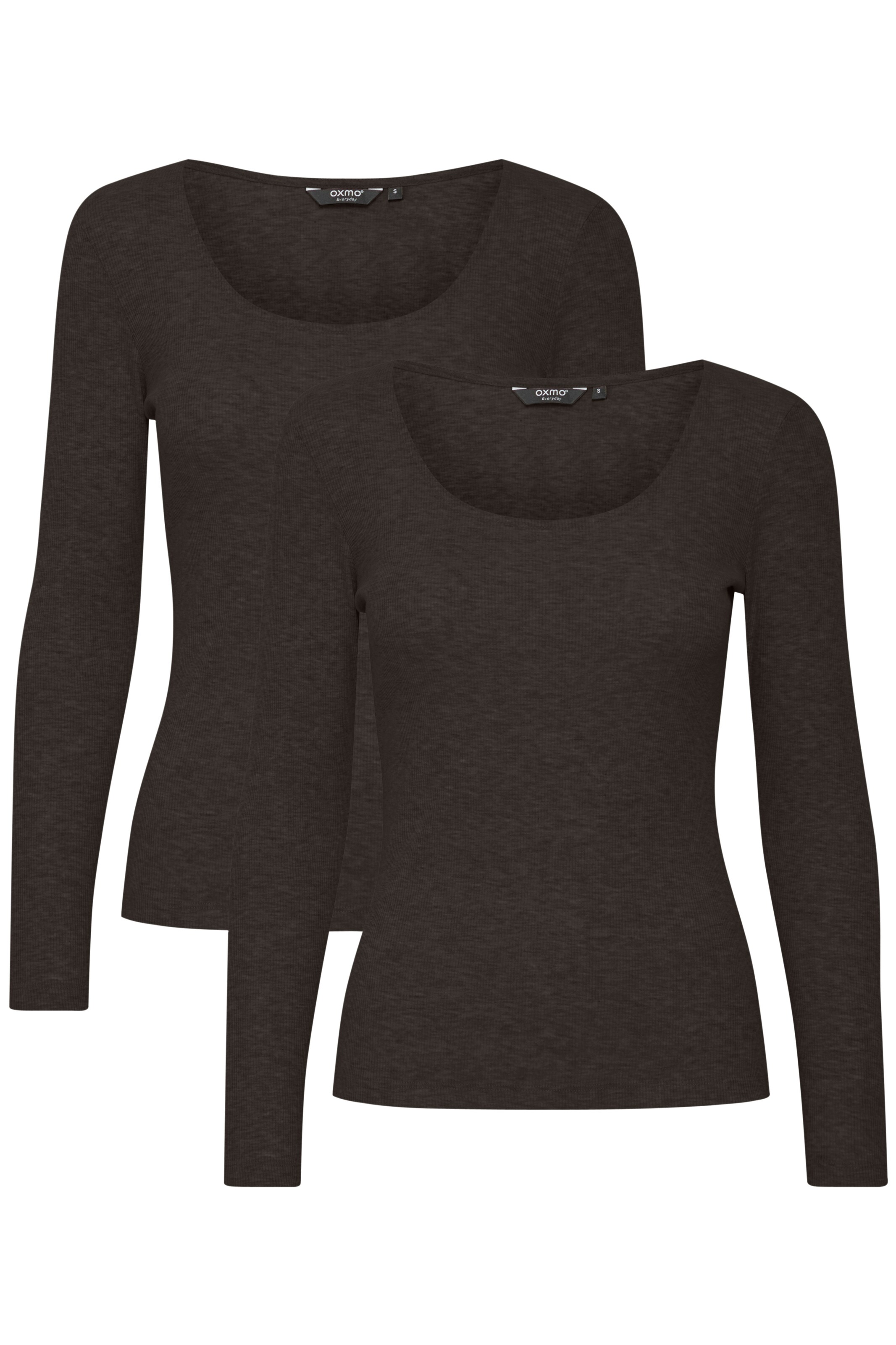 Oxmo Longsleeve 'Iskat' in Schwarz: Vorderseite