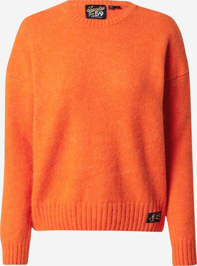 Superdry Trui 'Essential' in de kleur Oranje gemêleerd / Zwart, Productweergave