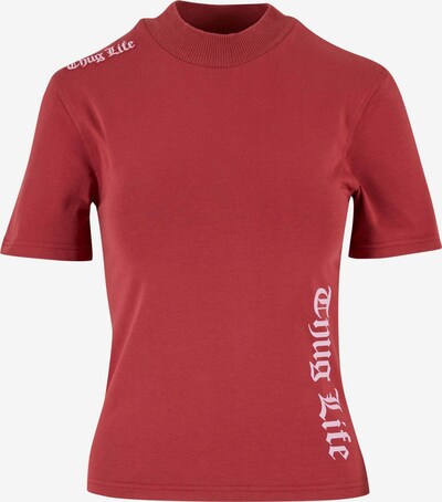 Thug Life T-shirt 'Statement' en rose / rouge, Vue avec produit