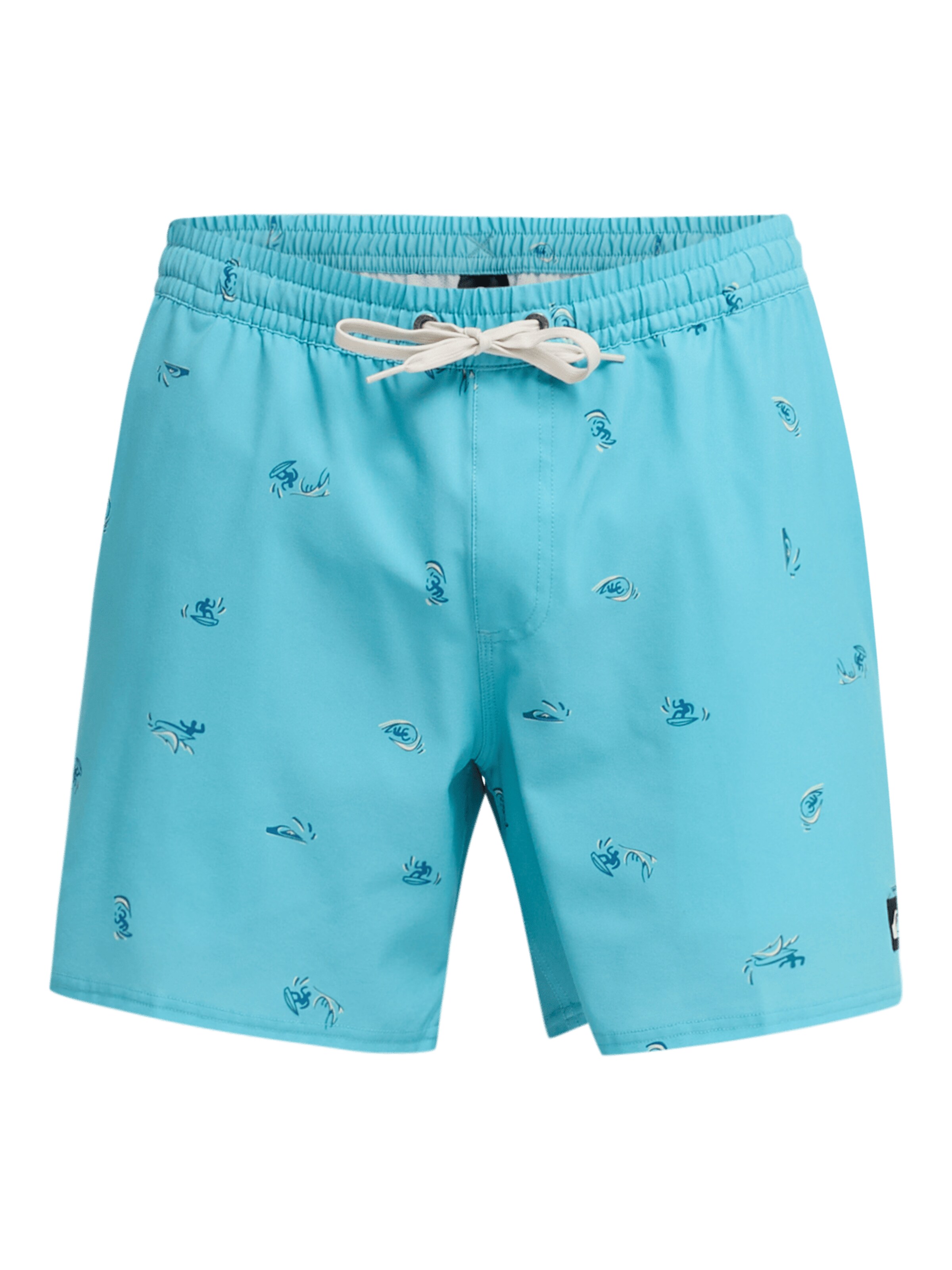 QUIKSILVER Badeshorts 'Stretch Printed Volley 16' in Blau: Vorderseite