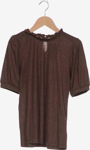 Cream Top & Shirt in XS in Brown: front