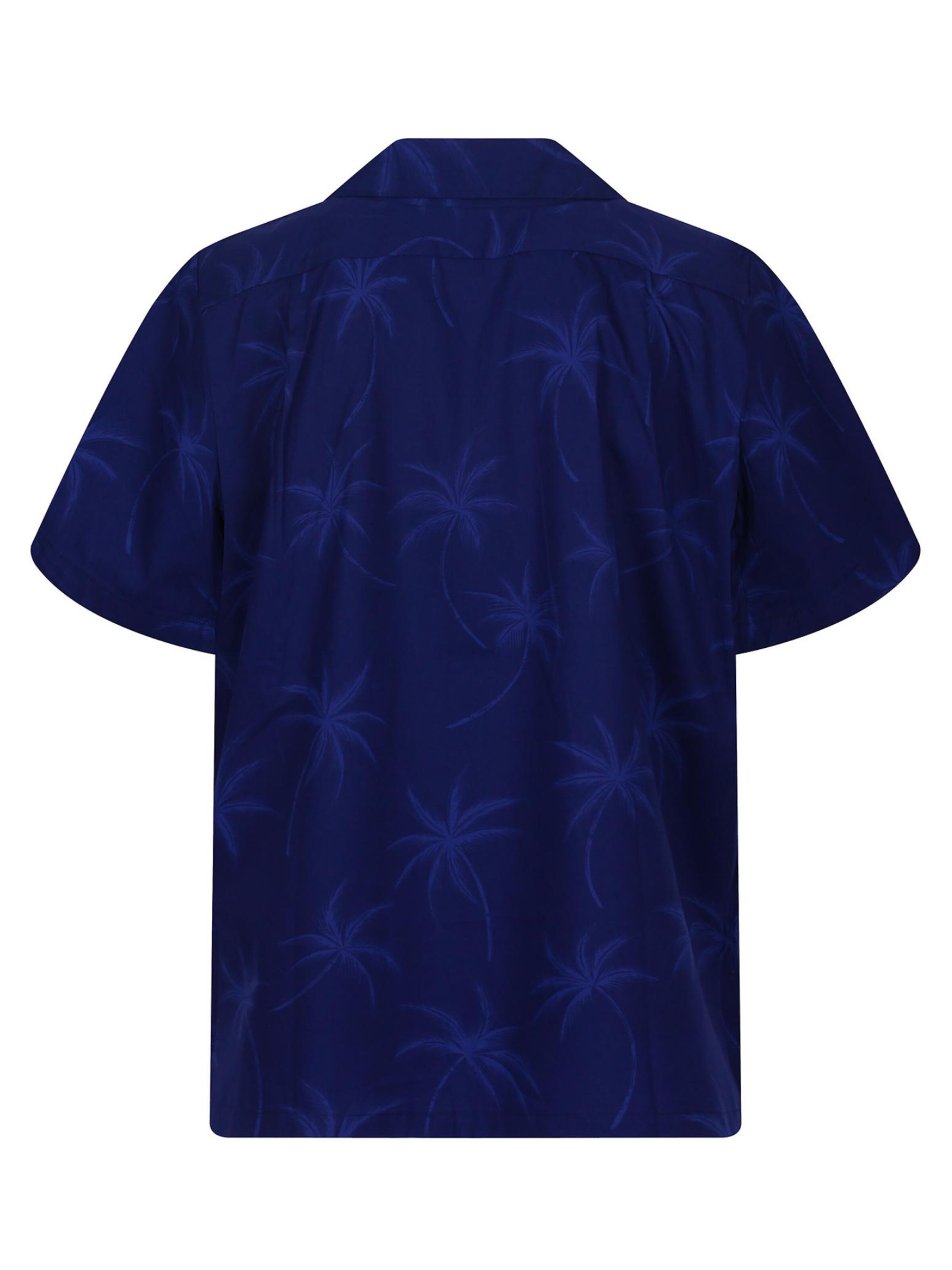 KY's Regular Fit Hemd 'Palmshadow' in Blau