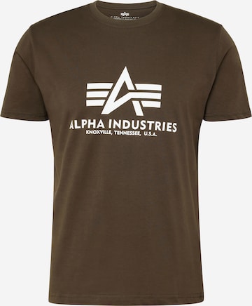 ALPHA INDUSTRIES Bluser & t-shirts i grøn: forside