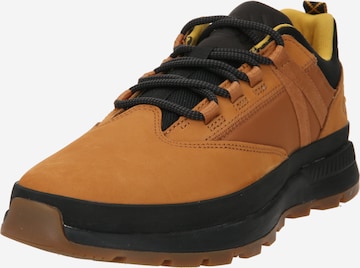 TIMBERLAND Athletic lace-up shoe 'Euro Trekker' in Brown: front