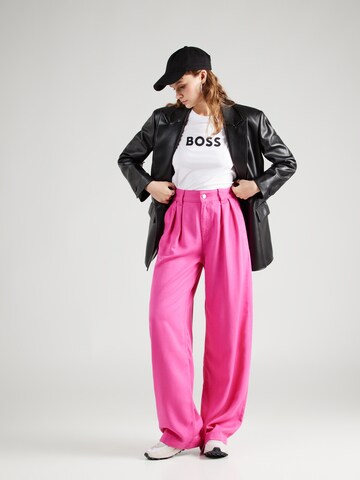 Loosefit Pantalon à pince 'Tanjura' BOSS en rose