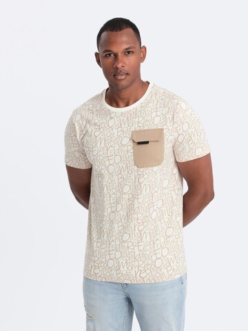 Ombre Shirt in Beige: front