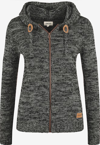 Oxmo Knit Cardigan 'Philadelphia' in Grey: front