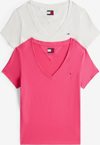 Tricou de la Tommy Jeans pe roz: față