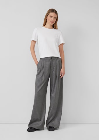 s.Oliver Wide Leg Hose in Grau: Vorderseite