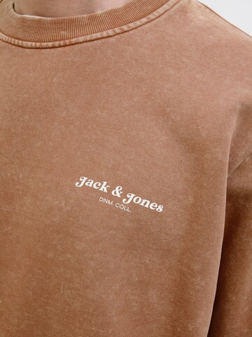 JACK & JONES Sweatshirt 'JJEDover' in Bruin