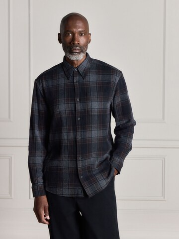 Next Regular fit Button Up Shirt in Black: front