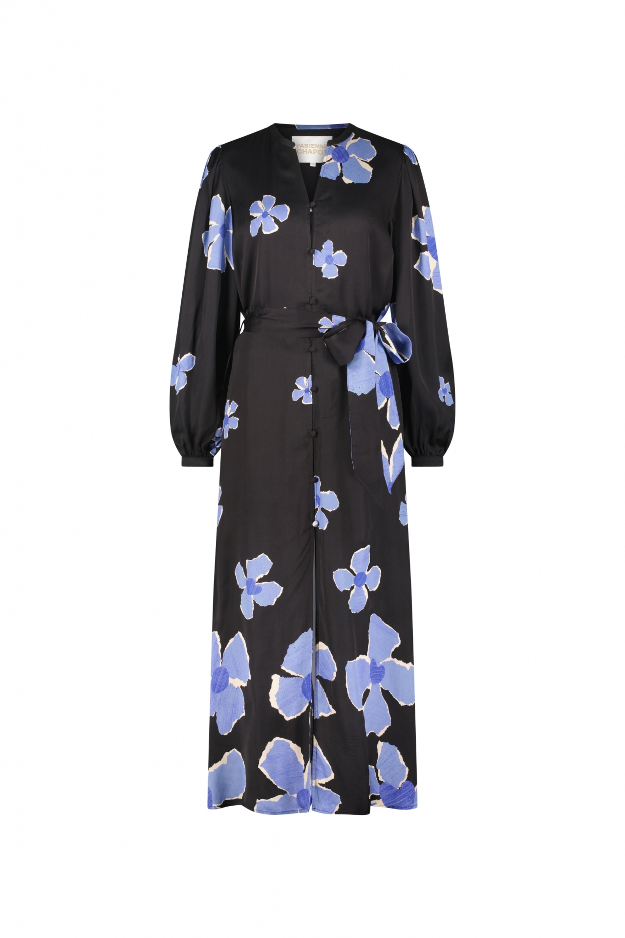 Fabienne Chapot Blusenkleid in Schwarz: Vorderseite