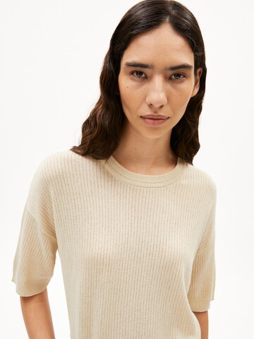 ARMEDANGELS Pullover 'Lizaa Lino' in Weiß: Vorderseite
