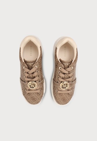 GUESS Ниски маратонки 'ERIZO2' в кафяво