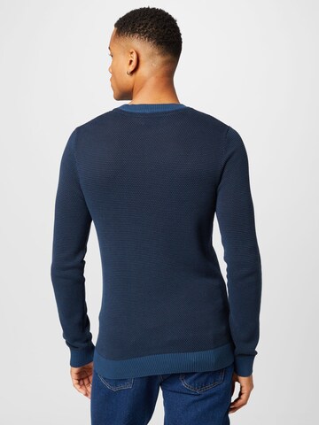 JACK & JONES Sweater 'GLOBE' in Blue