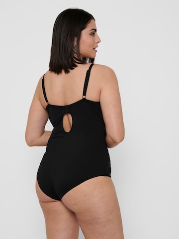 ONLY Carmakoma - Bustier Traje de baño 'Elly' en negro