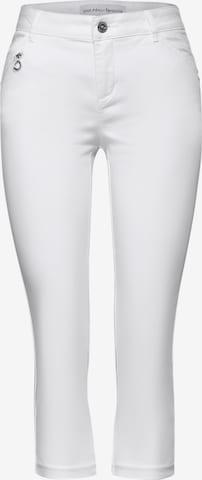 STREET ONE Slim fit Pants in White: front