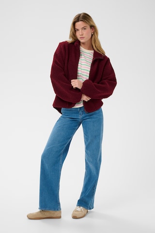 Kaffe Fleecejakke 'KAAlly' i rød