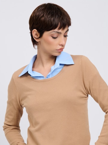 Influencer Pullover in Beige