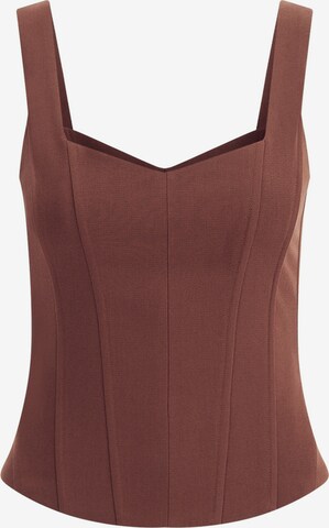 WE Fashion Top in Brown: front