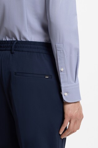 BOSS Slim fit Button Up Shirt ' Hank' in Blue
