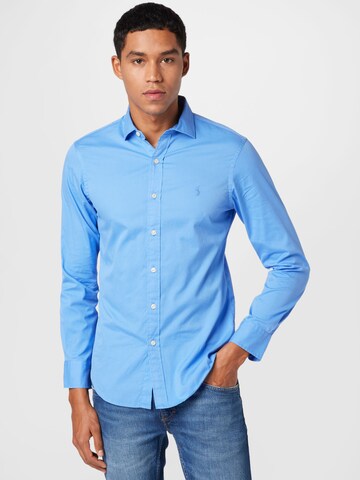 Polo Ralph Lauren Slim Fit Hemd in Blau: predná strana