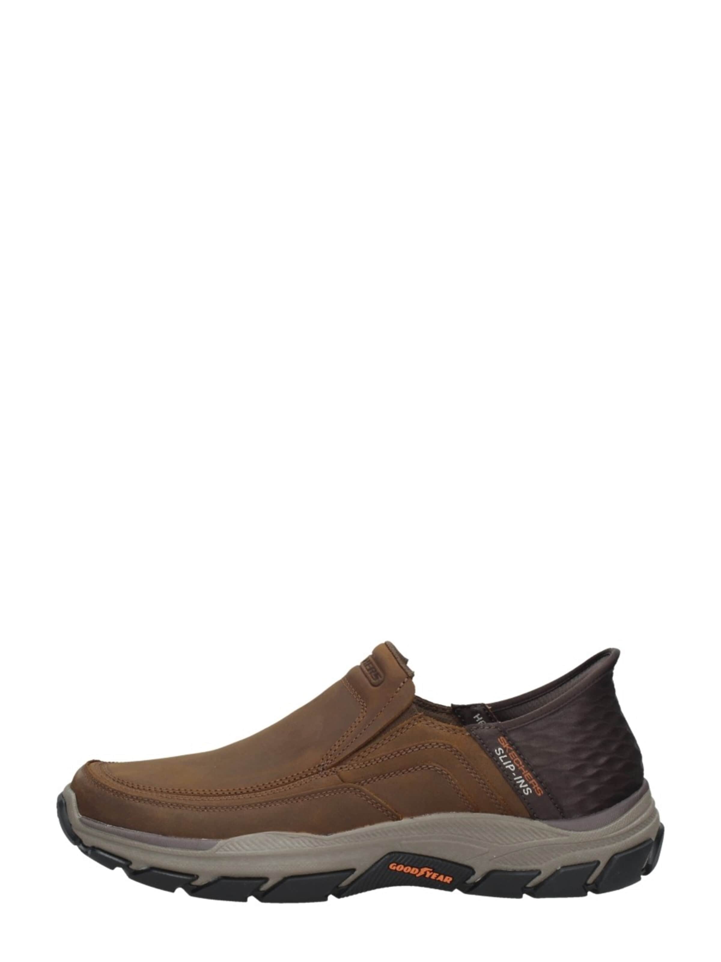 Chaussure basse 'Slip-Ins: Respected - Elgin Slip-Ins' SKECHERS en marron : devant