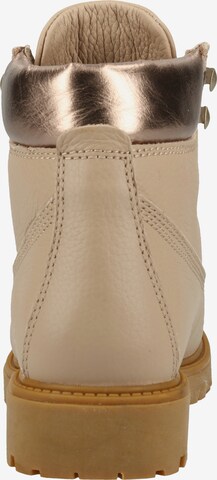 Darkwood Lace-Up Ankle Boots in Beige