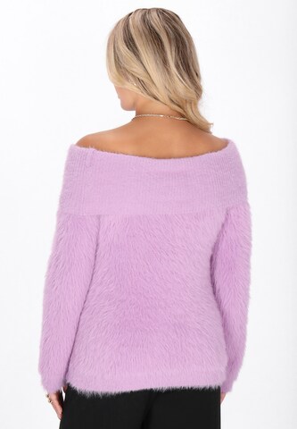 Pull-over faina en violet