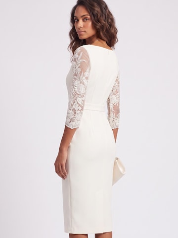 AUDRAY Pouzdrové šaty 'GINGER lace' – béžová
