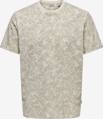 T-Shirt 'Perry' Only & Sons en marron : devant