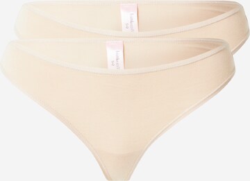 Hunkemöller Thong 'Kim' in Beige: front