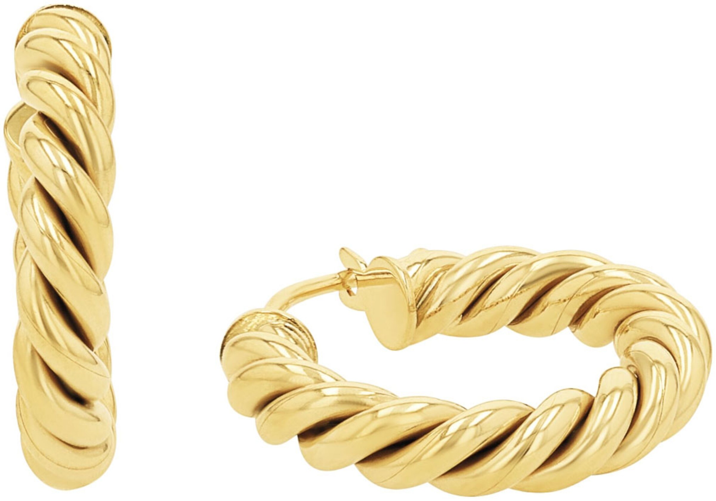 AMOR Earrings in Gold: front