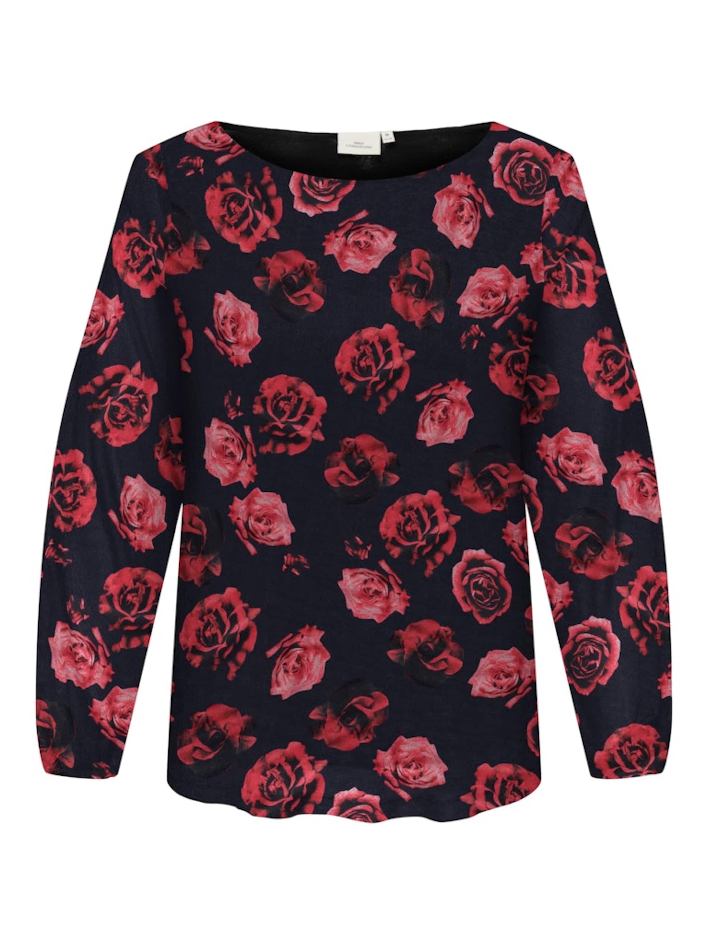 ONLY Carmakoma Μπλούζα 'CARFOREST' σε μαύρο: μπροστά