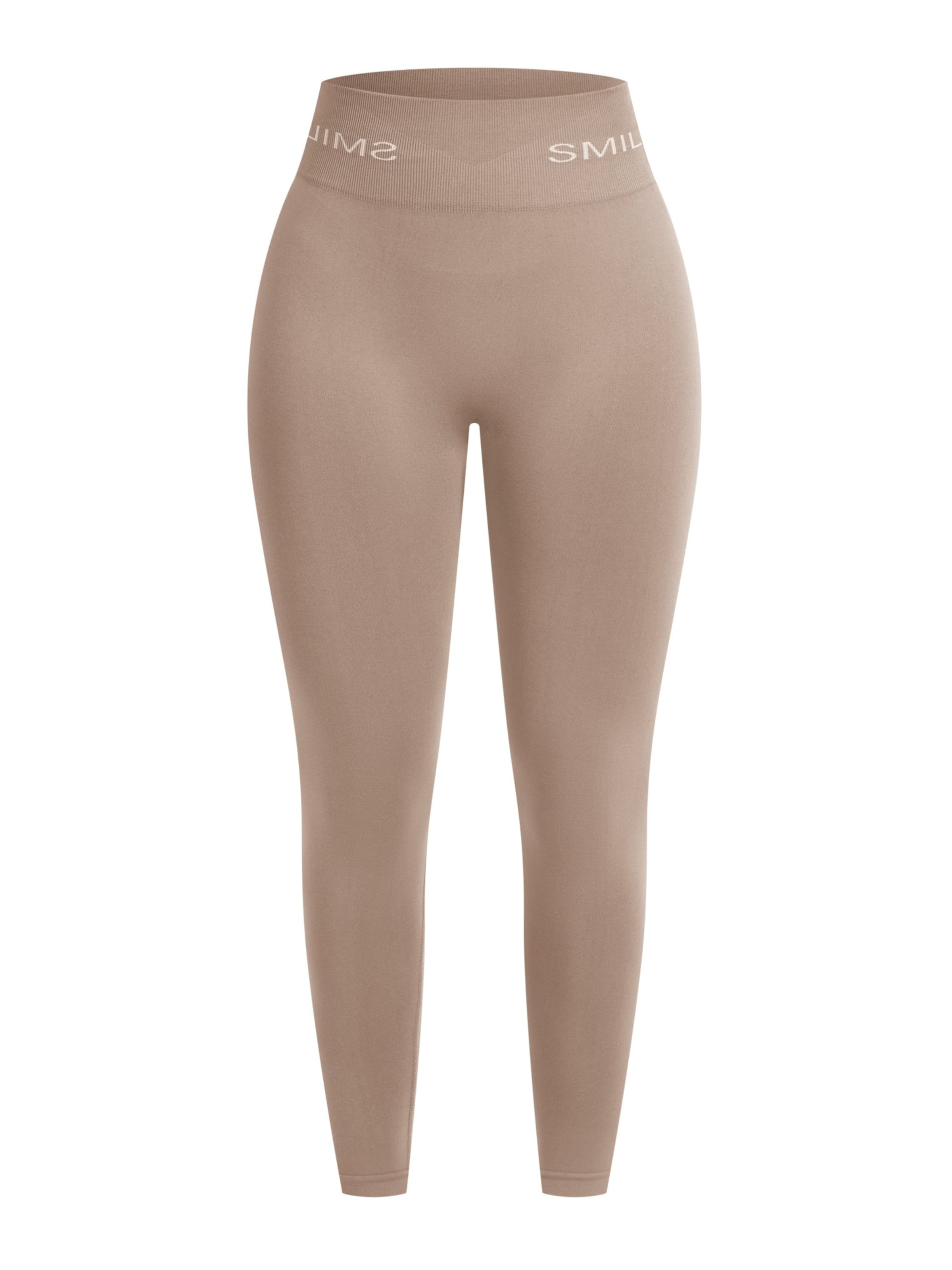 Leggings Smilodox en marron : devant