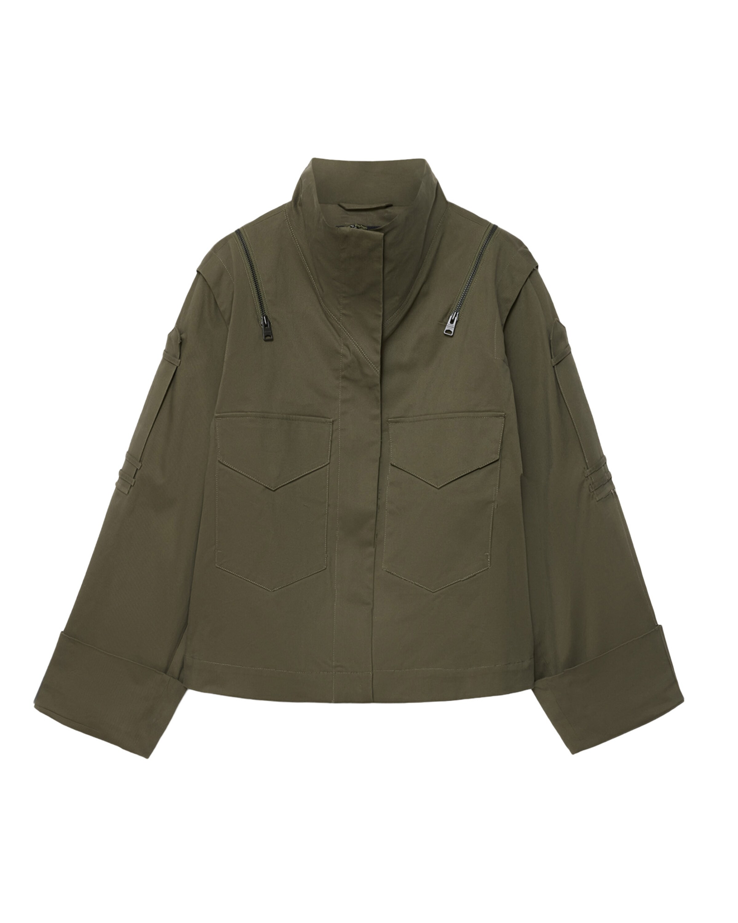 AllSaints Tussenjas 'Leighton' in Groen: voorkant