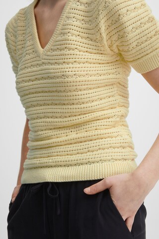 ICHI Strickpullover 'IHMARION' S2 in Gelb