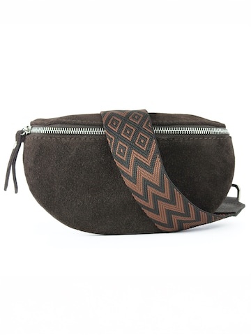 lePelou Fanny Pack 'NOA' in Brown: front