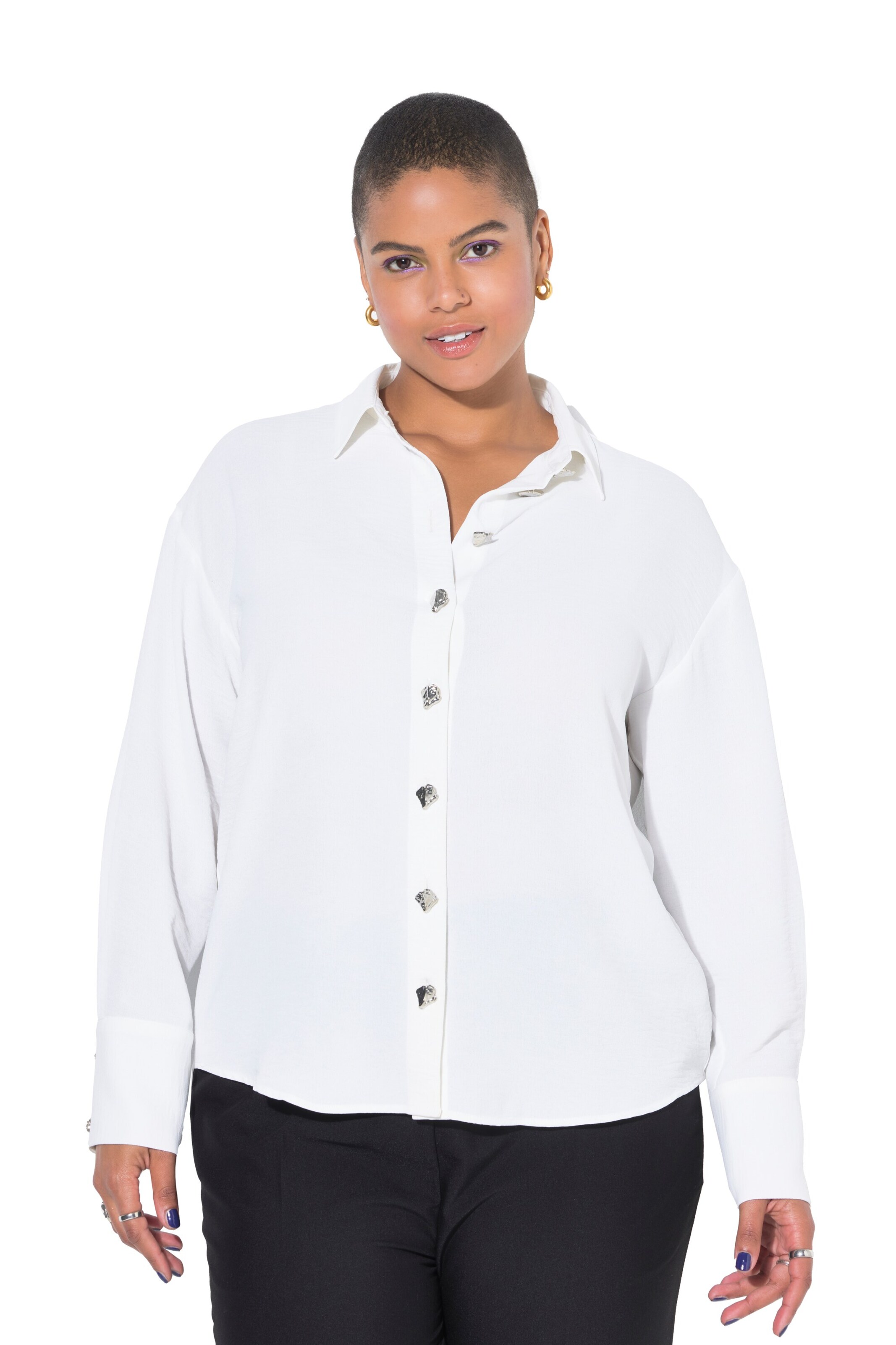 Studio Untold Blouse in Wit: voorkant