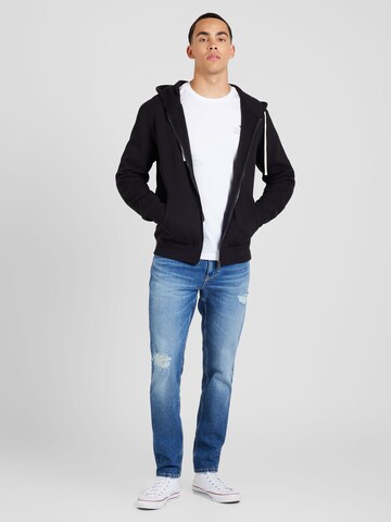 TOMMY HILFIGER Sweatjacke 'ESSENTIAL' in Schwarz