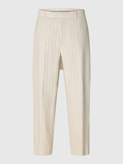 SELECTED Pleat-front trousers in 48 in Beige, Item view