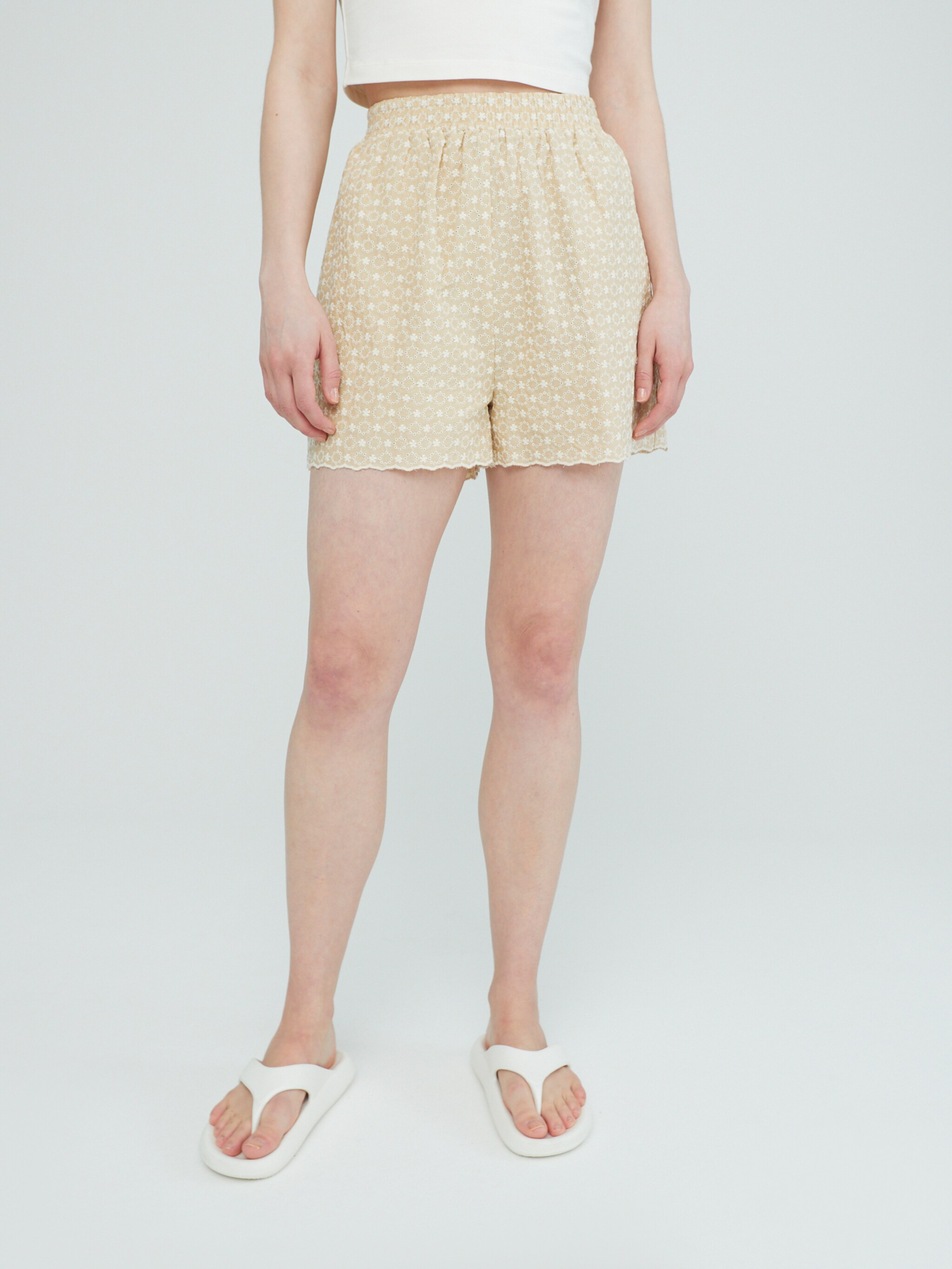EDITED Producten Broek 'Gesha' Beige