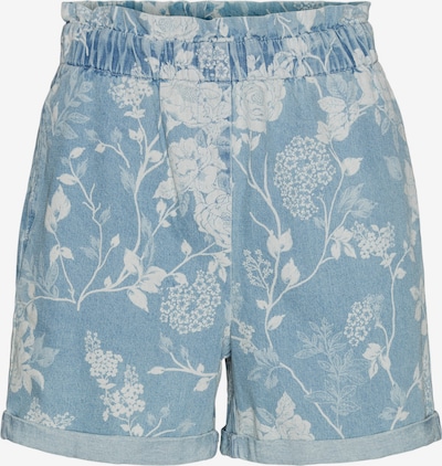 VERO MODA Shorts 'Flora' in blue denim / weiß, Produktansicht