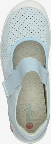 Softinos Ballet Flats with Strap in Blue