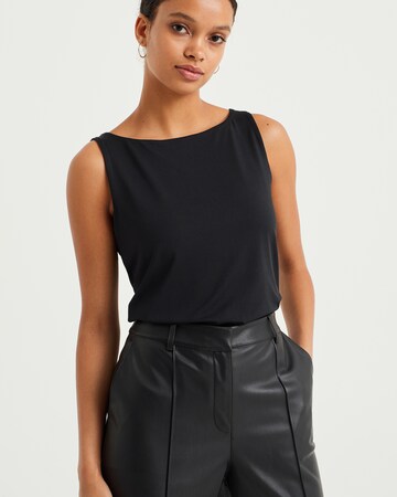 WE Fashion Top in Black: front