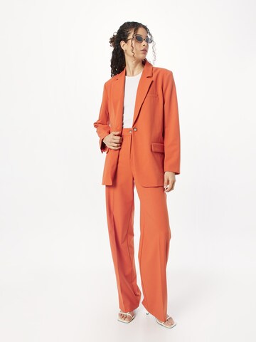 modström Wide leg Trousers with creases 'Anker' in Red