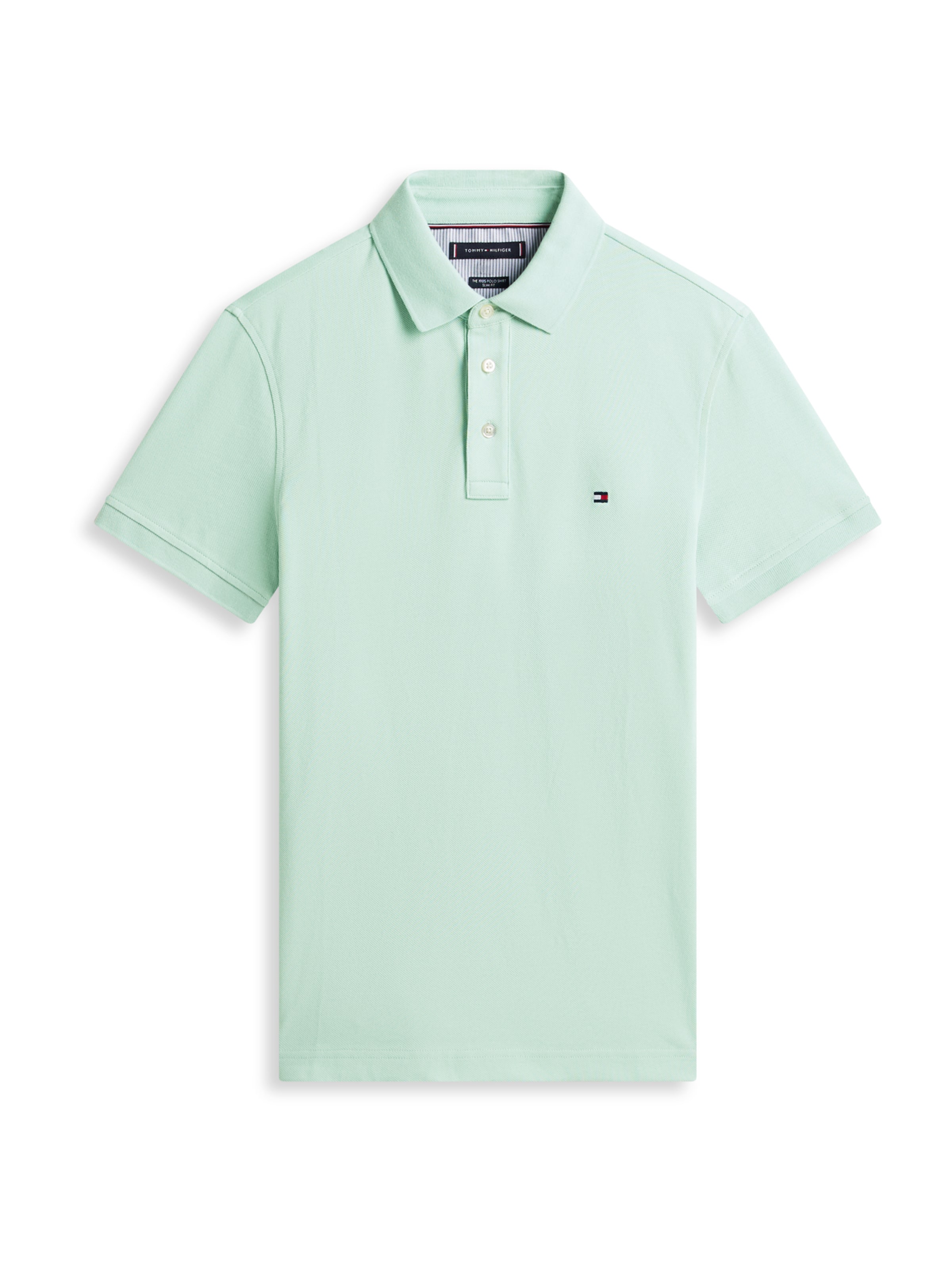 TOMMY HILFIGER Μπλουζάκι 'CORE 1985 SLIM POLO' σε πράσινο: μπροστά