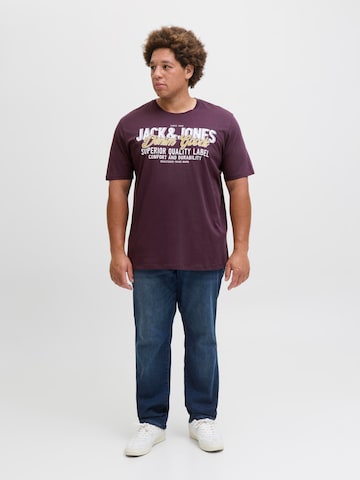 JACK & JONES Shirt in Purple