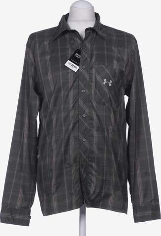 UNDER ARMOUR Button Up Shirt in M in Green: front